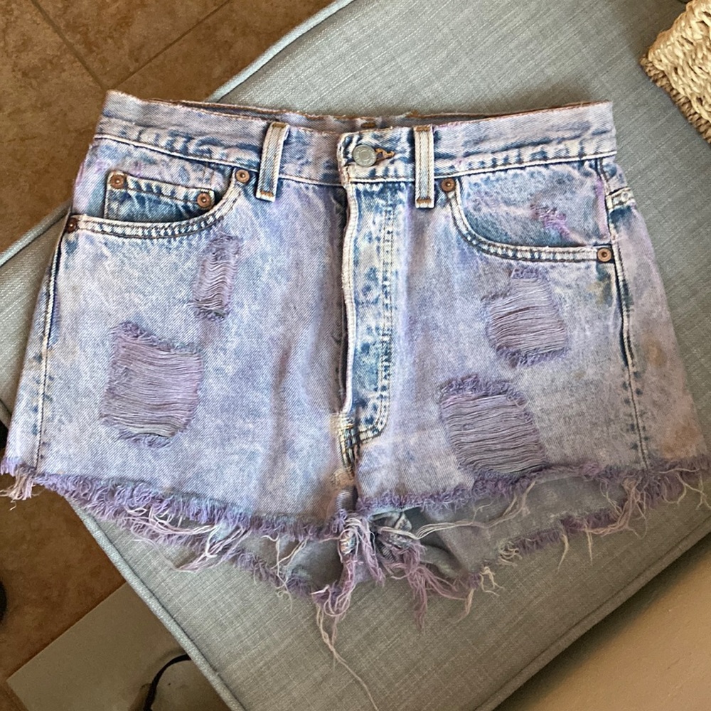 Purple Levi Shorts